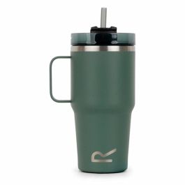 Vaso con Pajita Regatta Thermo Insulated Mug 600 ml Verde Acero Inoxidable