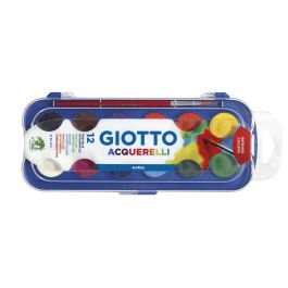 Giotto Acuarelas En Pastillas 30 mm Con Pincel Colores Surtidos Estuche 12 Ud