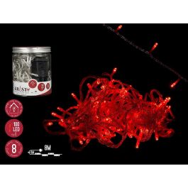 Tira Led Interior Rojo 8M 100 Bombillas 8 Func Krist+ 10X11CM (6 Unidades) Precio: 66.59000018. SKU: B15ATB82S8