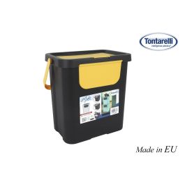 Inde Papelera Con Asa "Moda Double" 24L Amarillo/Negro 27.7 cm ancho x 36.9 cm alto x 38.3 cm largo (6 Unidades) Precio: 64.49999985. SKU: B15LHCHCEB