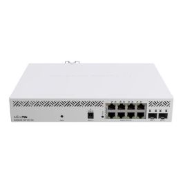 MikroTik CSS610-8P-2S+IN Switch gestionable PoE, 8 Puertos Gigabit con PoE-Out (802.3af/at), 2 Puertos SFP+ 10G, Cloud Smart Switch para oficinas y redes profesionales