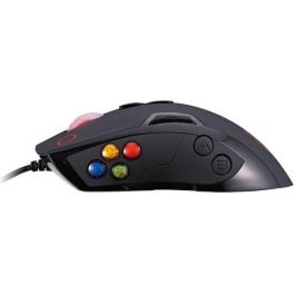 Thermaltake VOLOS Black - Ratón Gaming Óptico Ergonómico USB con Cable para eSports