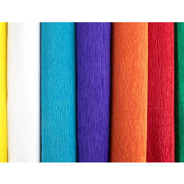 Liderpapel Papel Crespón Blanco 50 cm x 2,5 m 85g/m2