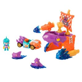 Magic Box T-Racers Pirate Shark Ptrsd014In20 Vehículo Exclusivo con Tiburones y Lanzador para Niños +3 Años