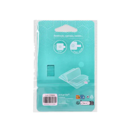 Antartik Portabolígrafos Autoadhesivo Turquesa PU Elástico para Cuaderno hasta 15mm 40x40mm