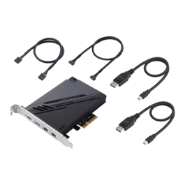 ASUS ThunderboltEX 4 tarjeta y adaptador de interfaz Interno Mini DisplayPort, PCIe, Thunderbolt, USB 2.0, USB 3.2 Gen 2 (3.1 Gen 2) ASUS ThunderboltEX 4 tarjeta y adaptador de interfaz Interno Mini DisplayPort, PCIe, Thunderbolt, USB 2.0, USB 3.2 Gen 2 (3.1 Gen 2)