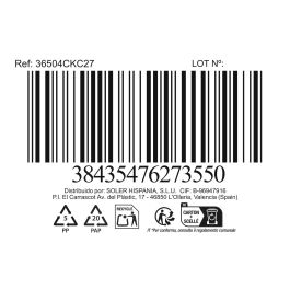 Privilege Cesta Cónica Mimbre Cuadrada 27 cm x 27 cm x 9 cm Korne (12 Unidades)