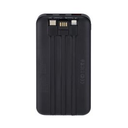 Rivacase Va2211 Powerbank Batería Portátil 10000mAh Carga Rápida 22.5W, con Cables USB-C, Lightning y USB-A Integrados, Negro Rivacase Va2211 Powerbank Batería Portátil 10000mAh Carga Rápida 22.5W, con Cables USB-C, Lightning y USB-A Integrados, Negro