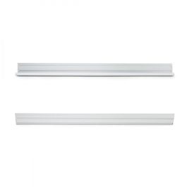 Greenice Perfil Iluminación Escaleras con Gomas Antideslizantes y Difusor Opal para Tiras LED Flexibles y Rígidas 1 Metro Incluye Tapones Finales