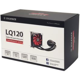 Xilence LQ120 / LQ210 - Refrigeración Líquida Todo en Uno para CPU, 120mm, Ventilador con Iluminación LED, Negro