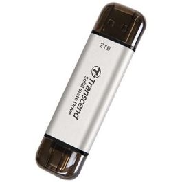 Transcend ESD310S 2TB SSD Externo USB 10Gbps Type C/A Plata