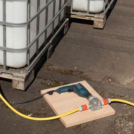 Wolfcraft Bomba para Taladro 2200000 Carcasa de Metal Autocebante para Líquidos 3000 L/h