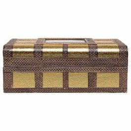 Caja-Joyero Alexandra House Living Dorado Aluminio Madera MDF 20 x 7 x 27 cm