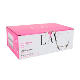 Lav Set de 6 Vasos de Vidrio Empire 405 cc (8 Cajas)
