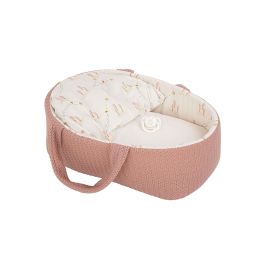 Muñecas Arias 50729 Muñeca Elegance Babyto 33cm Rosa con Peto y Capazo, Cuerpo Vinilo, +0 meses