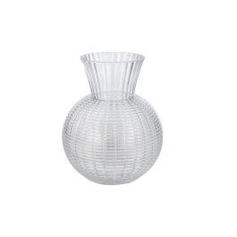 Florero Romimex Transparente Vidrio Rayas 16 x 20 x 16 cm Precio: 20.50000029. SKU: B1G6GHF5H3