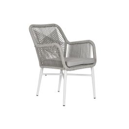 Silla Terraza Y Jardin DKD Home Decor Gris Blanco 63 x 84 x 57 cm