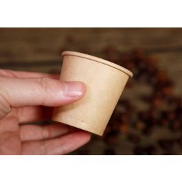 Set de 50 vasos de cartón Kraft 80 cc - Algon (36 Cajas) Set de 50 vasos de cartón Kraft 80 cc - Algon (36 Cajas)