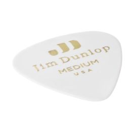 Dunlop Pack 72 Púas Guitarra Genuine Celluloid Classic Blancas - Dureza Medium