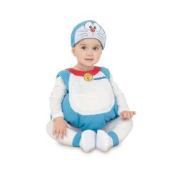Disfraz baby doraemon gorro, vestido cola y patucos talla 7-12 m Disfraz baby doraemon gorro, vestido cola y patucos talla 7-12 m