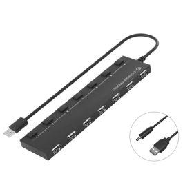 Conceptronic Hub USB 2.0 HUBBIES08B 7 Puertos, Negro Precio: 16.50000044. SKU: S7810695