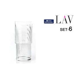 Set de Vasos LAV Helen 0,52 l 6 Piezas (8 Unidades)