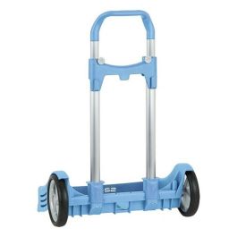 Safta Carro Portamochilas Evolution P.278C Trolley Azul Claro, Ruedas Antivibración, Bandeja Antirozaduras, Universal, Aluminio