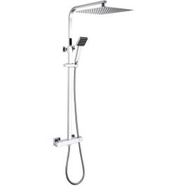 OCEANIC Columna de ducha - Mezclador termostático - Cabezal alto cuadrado 30x30 cm - Cromo Precio: 124.78999951. SKU: B1BV74LMNE