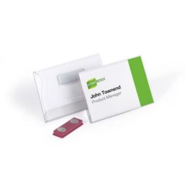Durable 8117-19 Caja de 25 Identificadores Magnéticos PVC 54x90mm