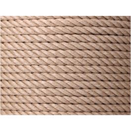 Cuerda yute natural 3 cabos calibre 14 mm x 100 m Cuerda yute natural 3 cabos calibre 14 mm x 100 m
