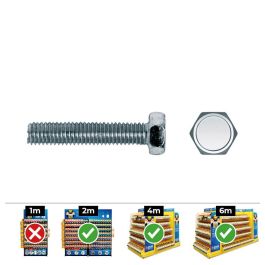 Celo Tornillo métrica hexagonal Din 933 Ø8x20mm zincado, acero, caja 100 unid. Precio: 15.79000027. SKU: S7903150