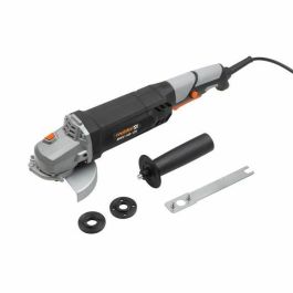 Meister Amoladora Angular 1100W para discos Ø 125mm, 12000 rpm, Mango lateral 3 posiciones, Bloqueo de eje, M14