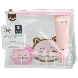 Cosmetic Club Juego de 3 Piezas Cosmética Gato Neceser Transparente con Espejo, Crema de Manos Vainilla 30ml, Hidrogel Lilas 35ml, Medidas 15x7x12.5cm Precio: 7.49999987. SKU: B13LX7MGL3