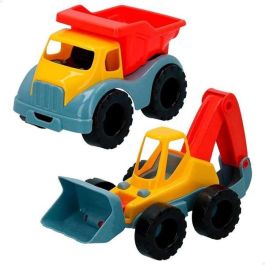 Camion 18 cm y excavadora plastico 26 cm de playa Camion 18 cm y excavadora plastico 26 cm de playa