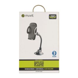 muvit for change soporte coche universal ventosa hasta 7"negro