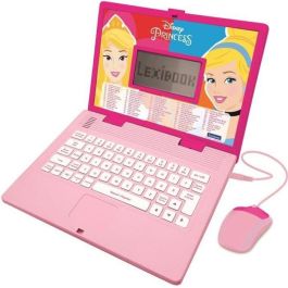 Lexibook Ordenador Educativo Portátil Disney Princesas 124 Actividades Bilingüe Francés/Inglés para Aprendizaje Divertido