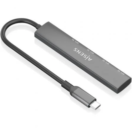 Aisens Hub USB-C 3.0 A106-0540 | 4 Puertos USB-A | Gris 15cm