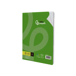 Liderpapel Recambio A4 100 Hojas 75gr Cuadro 4mm con Margen sin Taladros Din A4