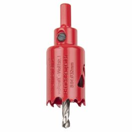 Wolfcraft Sierra de Corona Bimetal con Adaptador y Broca Piloto Ø32 mm para Taladro