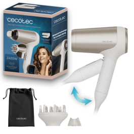 Cecotec Secador de Pelo IoniCare Power&Go Heaven 2400W Champán Plegable Difusor Iónico Precio: 22.68999986. SKU: B1GTQV7A2F