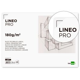 Bloc Dibujo Liderpapel Lineal Espiral 460x325 mm 20 Hojas 180 gr-M2 Con Recuadro Perforado