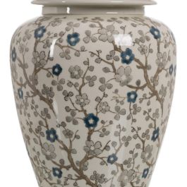 Lámpara Mesa Blanco-Gris Porcelana 23 X 23 X 44 cm