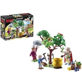 Panorámix con el caldero de la poción mágica playmobil astérix