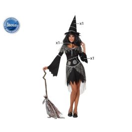 Disfraz de Bruja Mujer Adulto Halloween - Incluye Vestido, Sombrero y Collar - Talla XS-S Disfraz de Bruja Mujer Adulto Halloween - Incluye Vestido, Sombrero y Collar - Talla XS-S