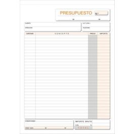 Talonario Presupuestos A4 Natu Dupli Loan (Set de 10) Talonario Presupuestos A4 Natu Dupli Loan (Set de 10) Precio: 46.49999992. SKU: B1KKHTKGHW