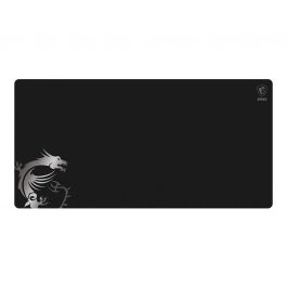 MSI X12-E89 Alfombrilla de ratón Gaming Agility GD80 extragrande, tela y caucho, base antiderrapante, Negro/Blanco