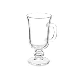 Taza Vidrio Cafe Latte Con Pie Y Asa 250Ml Vivalto 10X14CM (24 Unidades) Taza Vidrio Cafe Latte Con Pie Y Asa 250Ml Vivalto 10X14CM (24 Unidades)