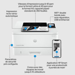 HP 4002dw LaserJet Pro Impresora para Alta Productividad, Gestión Sencilla y Velocidad Rápida