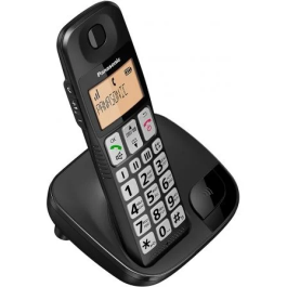 Panasonic Teléfono Inalámbrico KX-TGE310SP Negro