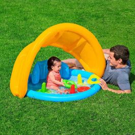 Bestway Piscina Hinchable Infantil Aprendizaje con Techo Desmontable 115x89x76 cm +6 Meses Jardin 52568